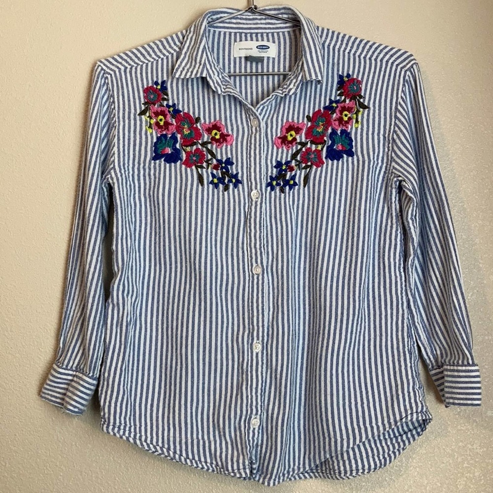 Old Navy Boyfriend Button Down Shirt